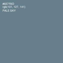 #657F8D - Pale Sky Color Image